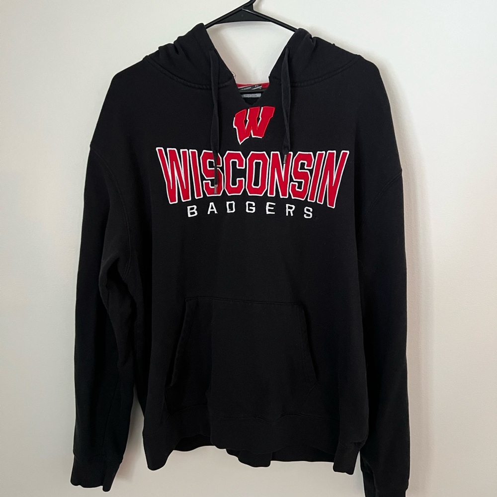 Stadium Athletics Black and Red Hoodie